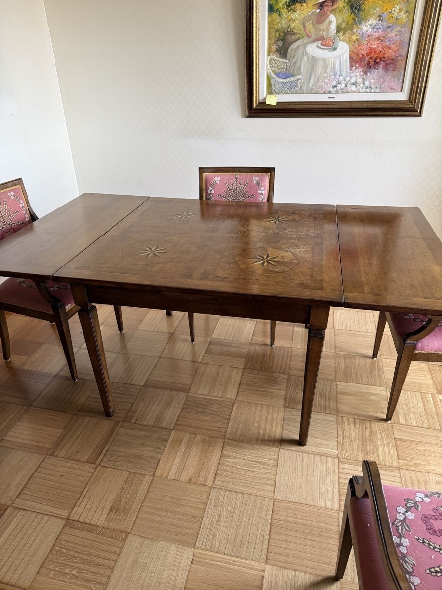 Tavoli: Table avec rallonge et 6 chaises style directoire – Usato da Clarens venduto da Gabi0062 3