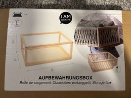 Zwei DIY-Aufbewahrungsboxen (Makramee) aus Holz