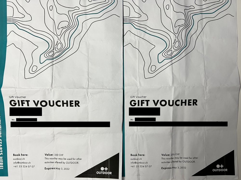 Gutschein Outdoor.ch im Wert CHF 300 Kaufen auf Ricardo