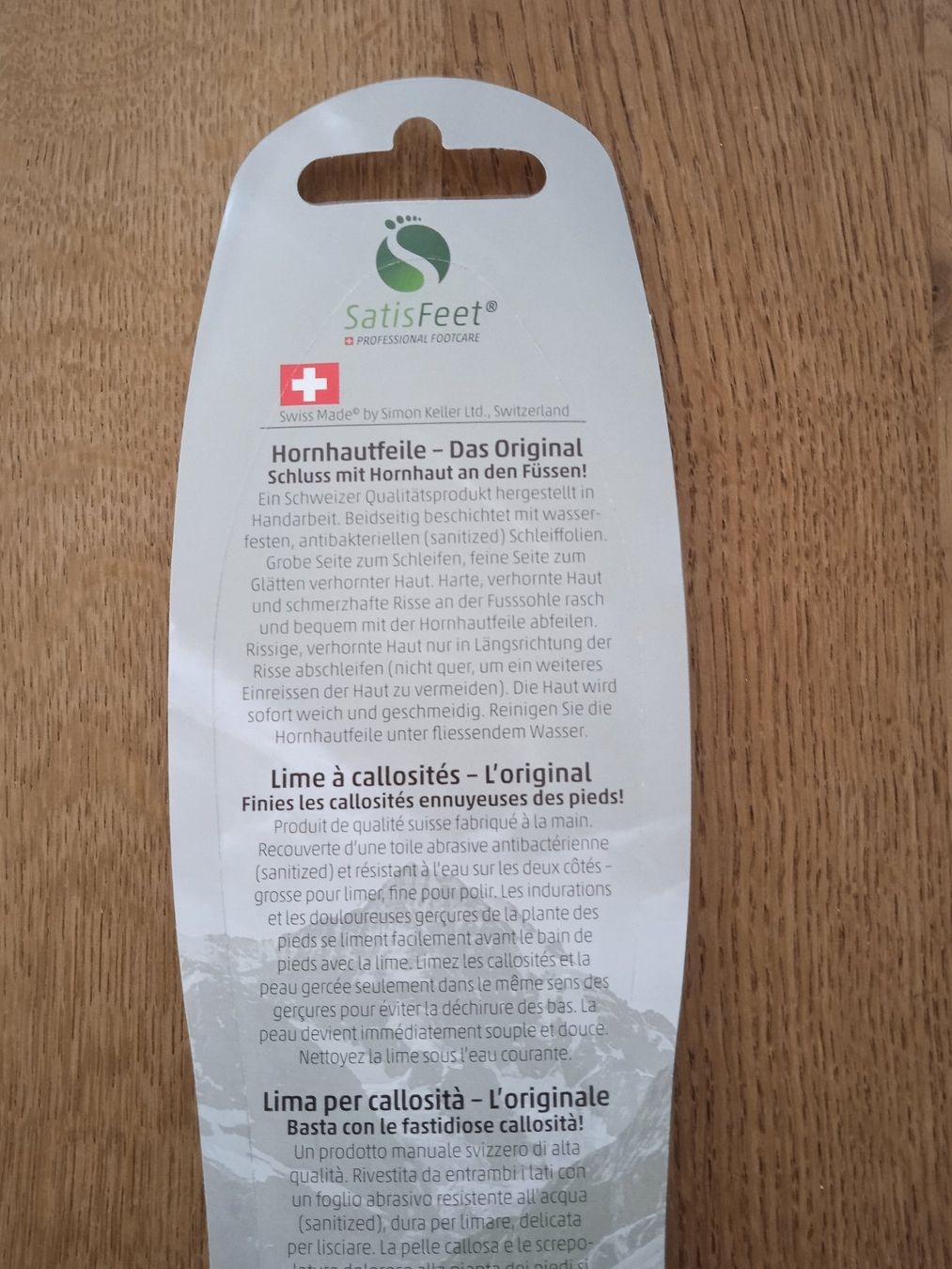 Pediküre: Hornhautfeile Satisfeet – Neu und originalverpackt aus Rothrist von MaSa82 1
