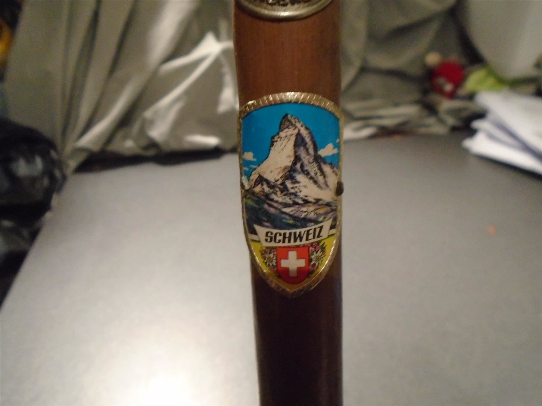Bastoncini da trekking: Wanderstock mit drei Embleme – Usato da Zürich venduto da abraxas1291 3