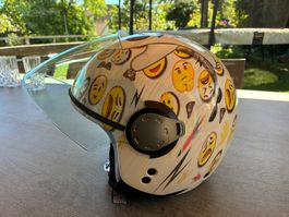 Kinderhelm Jet G1.1  Fancy  weiss-gel, Grösse XS