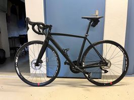 Rennrad schwarz matt | Grösse S | wenig gefahren