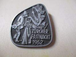 Zürcher Fasnacht Fastnacht Plakette Züri 1952