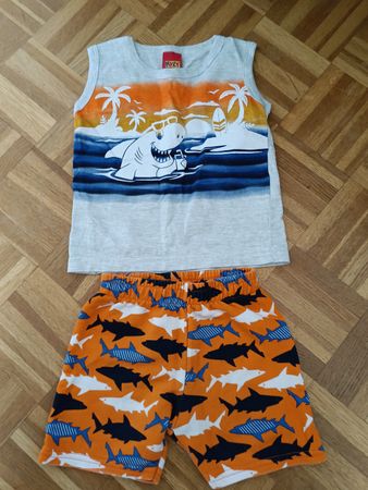 Kinder Sommer Outfit Gr 80 Shorts/ Kurzhose, Ärmellos Shirt