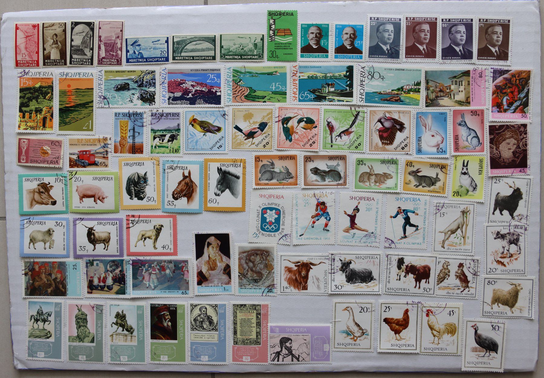 Tutti i francobolli: Briefmarken Albanien Lot 1 – Usato da Oberentfelden venduto da lakipul