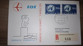 LOT Geneve - Varsovie 12.05.1970