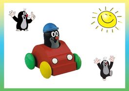 Spielzeugauto, Quietsche-Holzauto, Der kleine Maulwurf