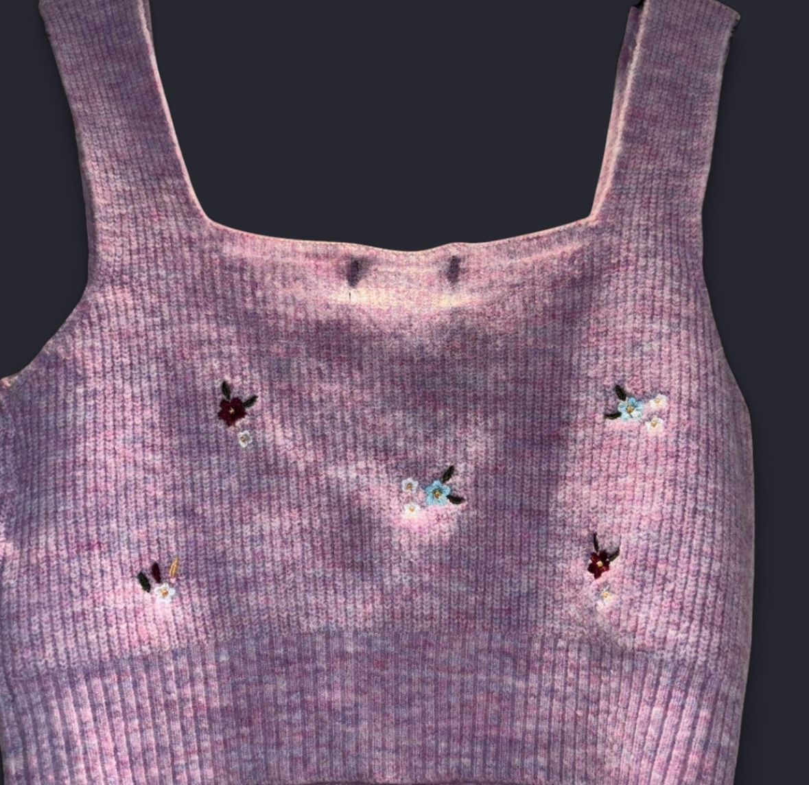Tops: StrickTop mit Blumenmuster💜✨ – Neu (gemäss Beschreibung) aus Lenzburg von Vani1313 4