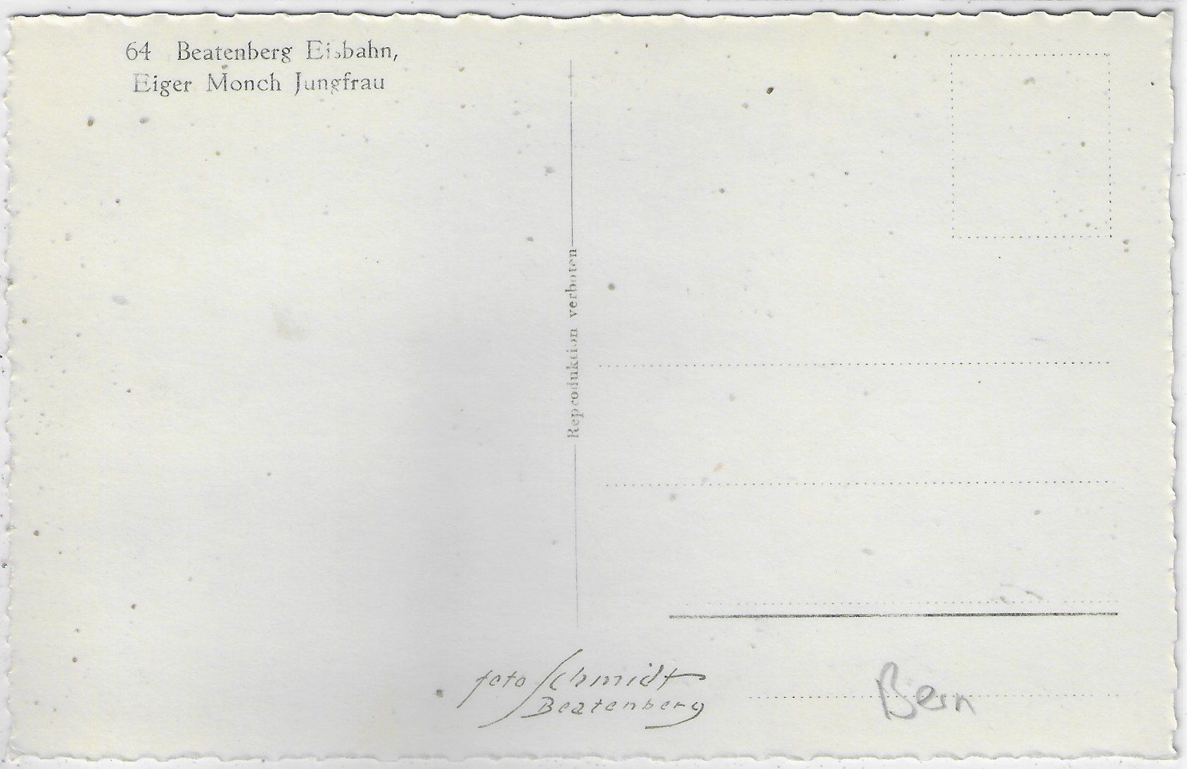 Cartoline postali: Beatenberg - Eisbahn – Usato da Ettingen venduto da Kartenplanet 1