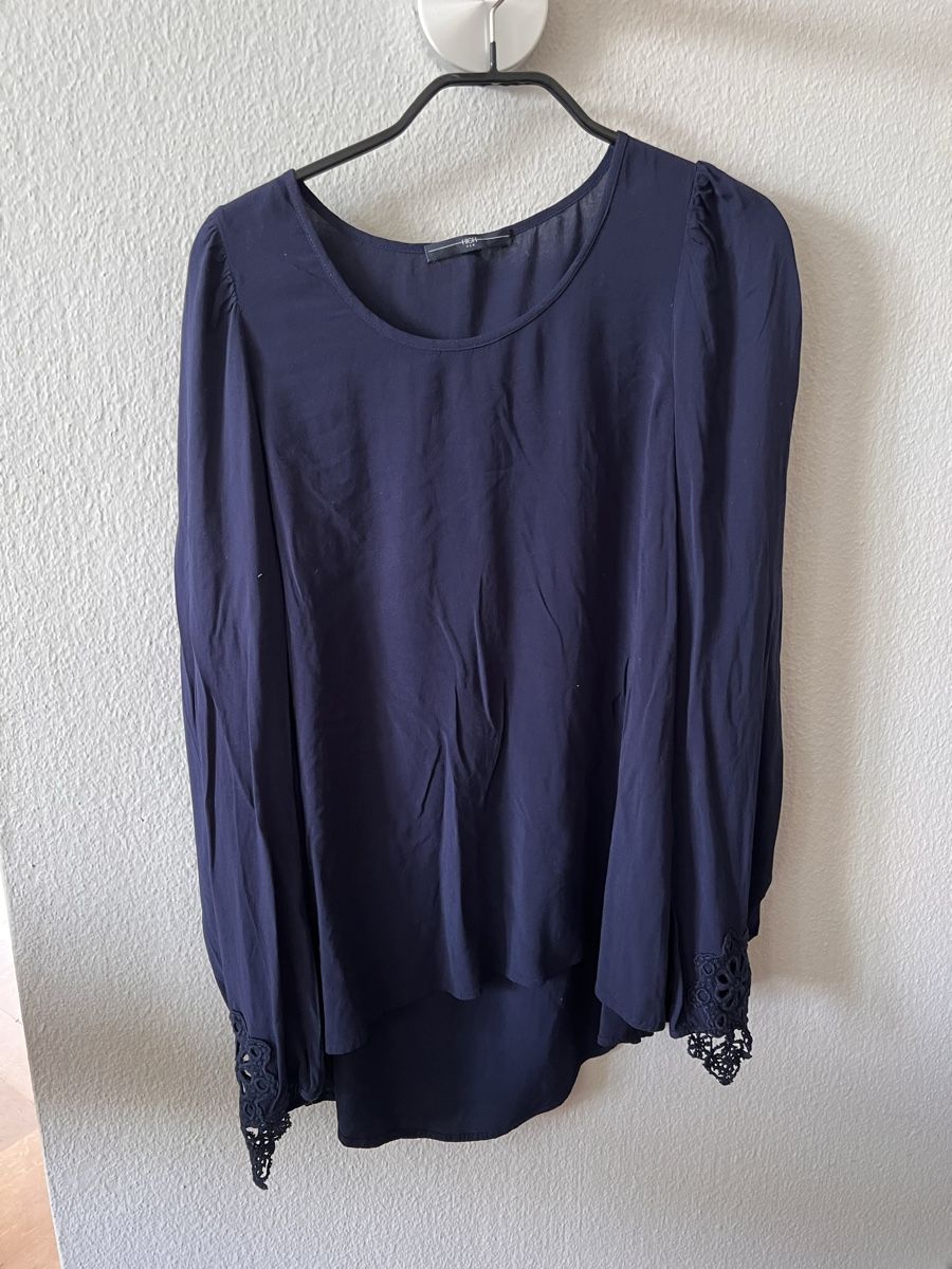 High Camicette: Bluse HIGH, Gr. 36, blau – Usato da Solothurn venduto da Brini06