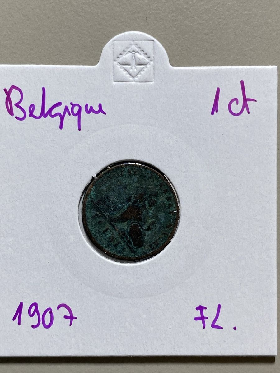 Tutti le monete: Belgique - 1 centime - 1907 - Flamand  – Usato da Payerne venduto da Mike1682