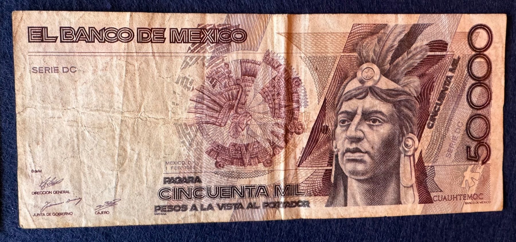 Banconote: 5 schöne Banknoten Mexico ab 1981 – Usato da Andwil SG venduto da Ariisa1234 4