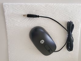 HP Optische USB Kabel Maus Schwarz, Silber