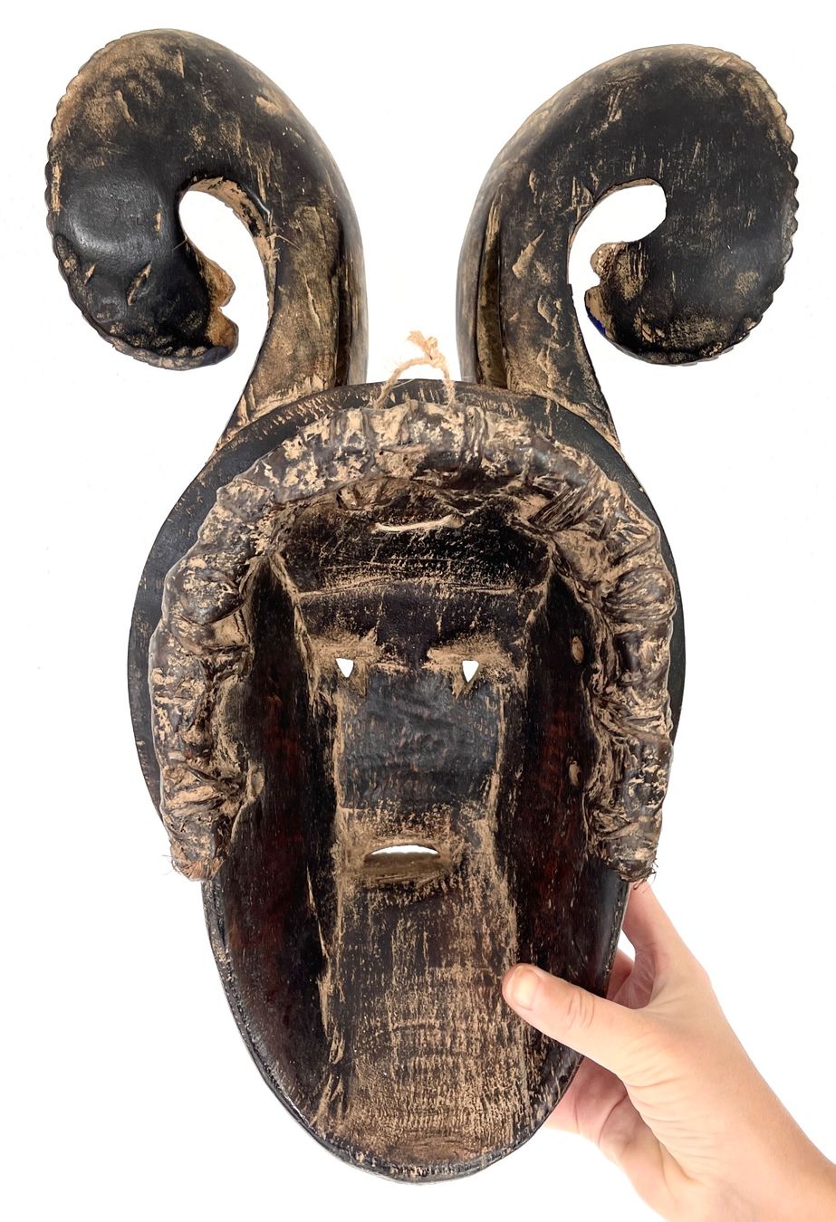 Skulpturen & Statuen: XXL wunderschöne alte Baule Maske Ivory Coast Höhe 42 cm – Gebraucht aus Rüthi (Rheintal) von Kunsthaus777 9