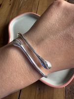 Versilberter Armreif 925, minimalistisch - Top Zustand!