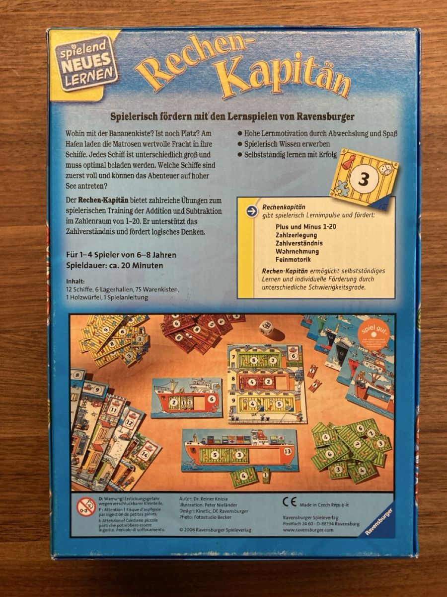 Ravensburger Giochi: Rechen-Kapitän – Nuovo (secondo la descrizione) da Ittigen venduto da Dedo07 4
