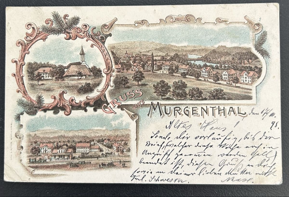 Cartoline postali: Gruss aus Murgenthal Litho  – Usato da Horw venduto da Tellbub