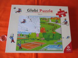 Globi Puzzle Jahreszeiten Sport