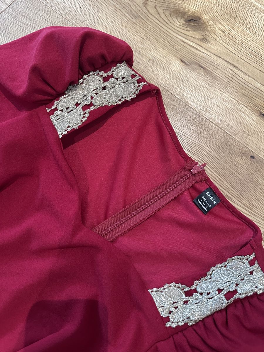 Vestiti: Rotes, elegantes Kleid mit Spitze, Grösse S - Festlich! – Nuovo (secondo la descrizione) da Perlen venduto da H.Spa 4