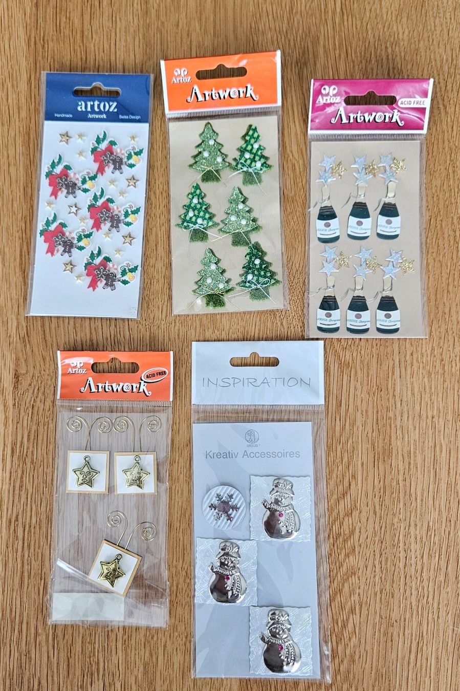 Sticker: 5 Set Artoz Artwork Sticker Weihnachten – Nuovo e nell'imballaggio originale da Möriken AG venduto da pam66