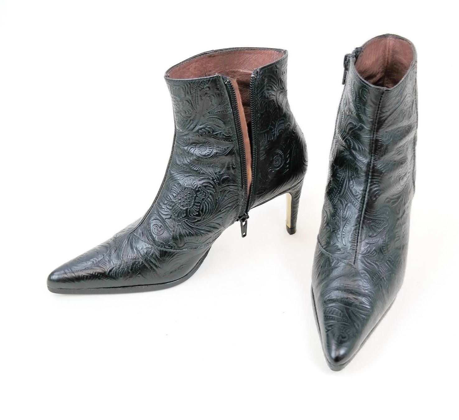 Scarpe da donna: Boston Stiefeletten Leder Pumps schwarz /Gr.36 – Usato da Wohlenschwil venduto da ABC-Vintage
