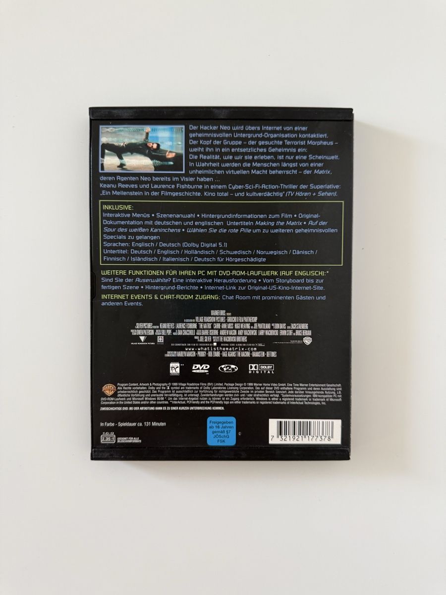 Tutti i DVDs: Matrix DVD , DE ENG, Keanu Reeves  – Usato da Couvet venduto da Aura_aura 2