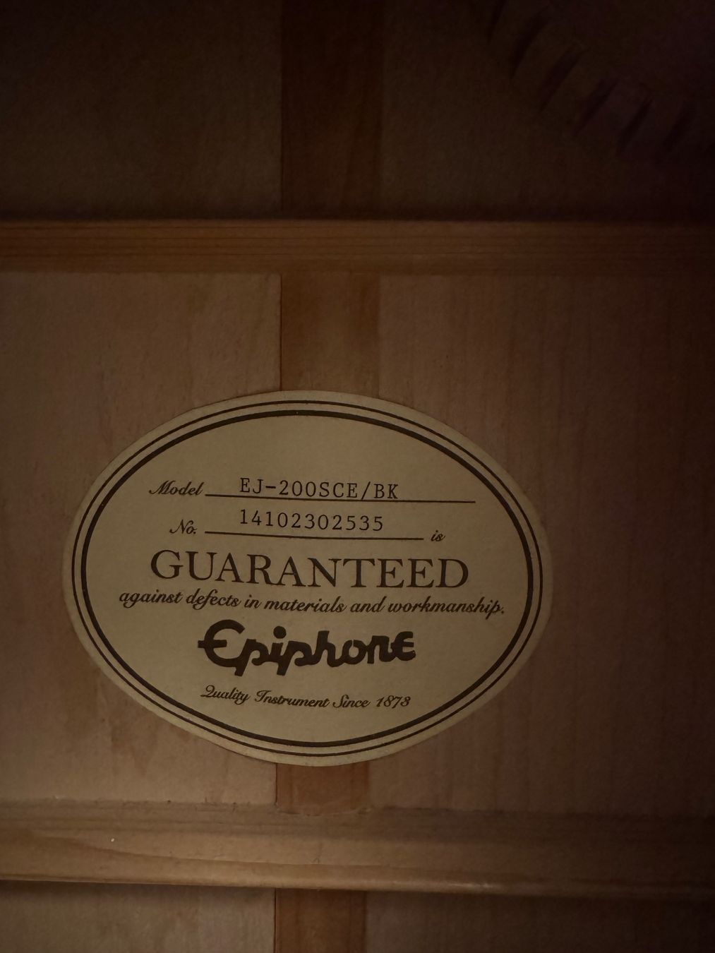 Epiphone Strumenti musicali: Epiphone EJ-200SCE/BK – Usato da Mannens venduto da FabFab_95 7