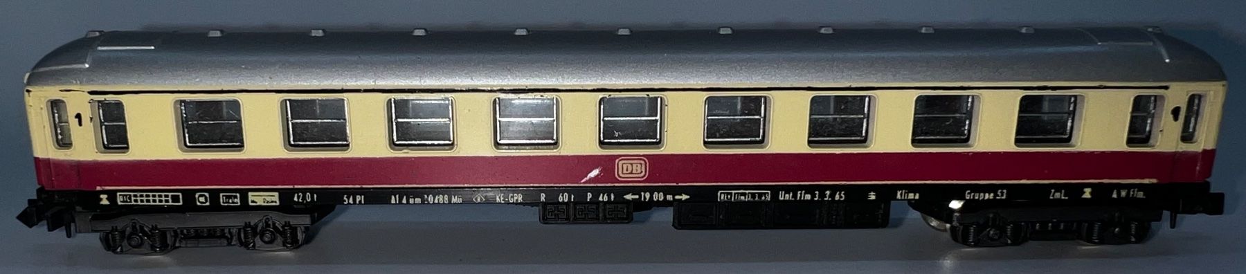 Lima Modellini di ferrovie: Lima 1. Kl Wagen der DB (N) – Usato da Basel venduto da jonnyhaas