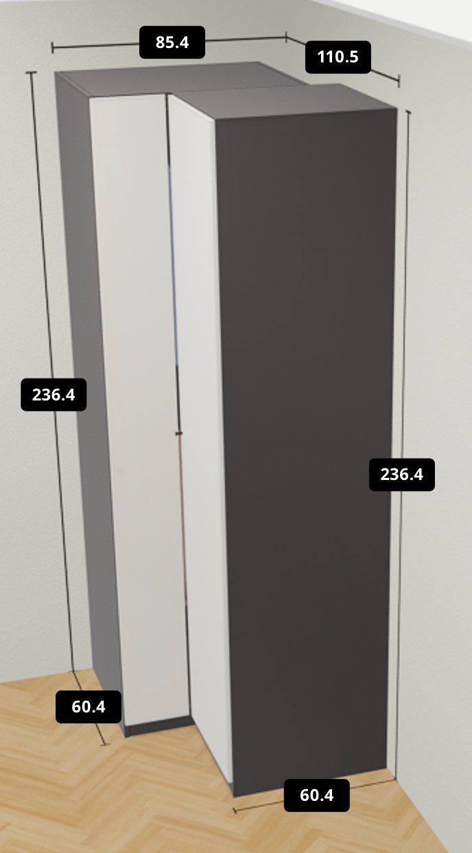 Ikea Schränke: IKEA PAX Eckschrank – Neu (gemäss Beschreibung) aus Oberrieden von yltr_92 4