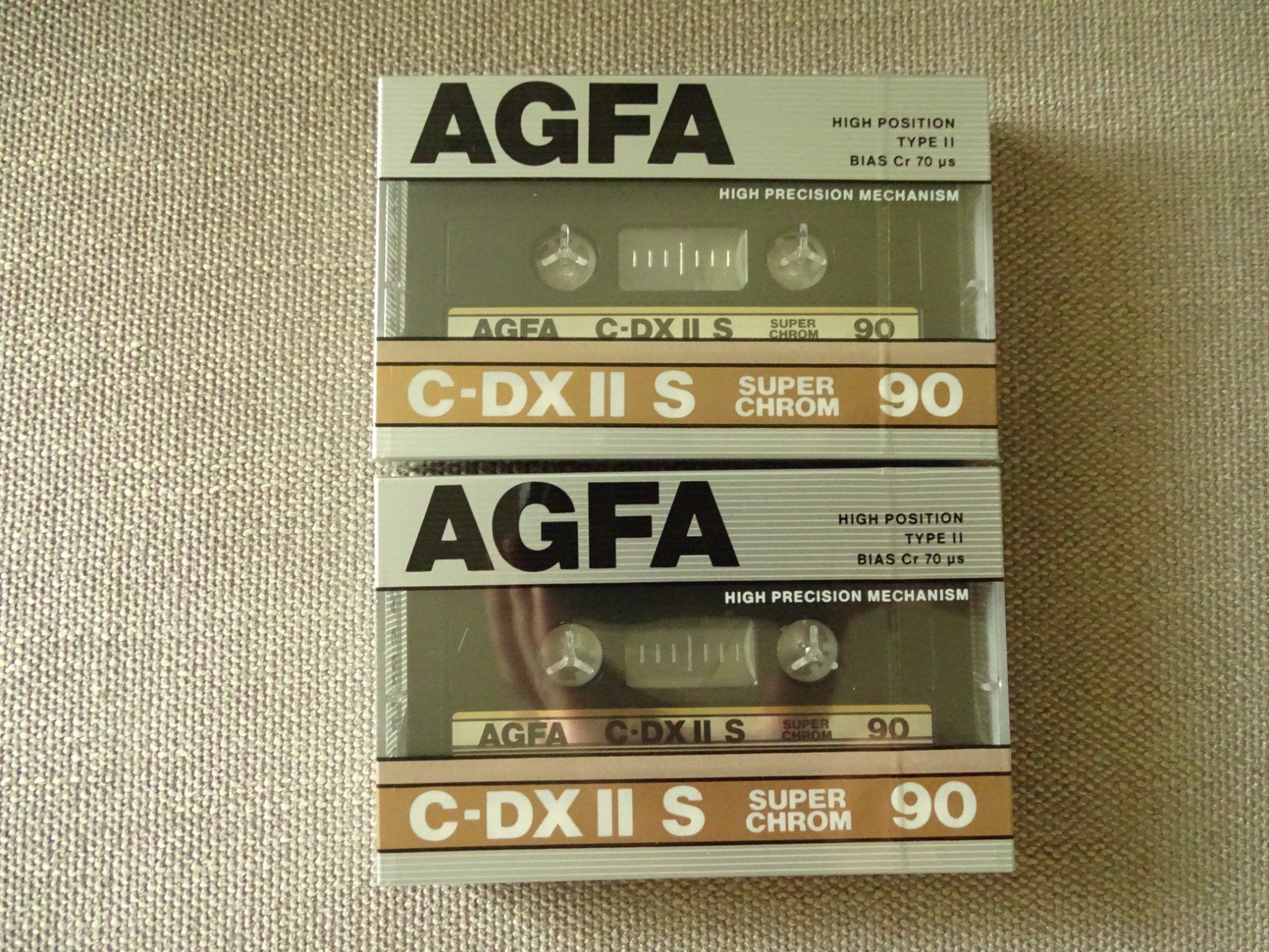 Musicassette: Agfa Chrome 90   NOS  2 Stück – Nuovo e nell'imballaggio originale da Hirzel venduto da Musicman03