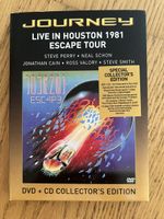 JOURNEY: Live In Houston 1981 ESCAPE TOUR CD & DVD ! RAR!!