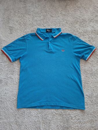 Polo Fred Perry bleu taille L slim