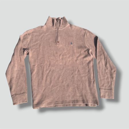 Polo Ralph Lauren brown vintage quarter zip retro pull