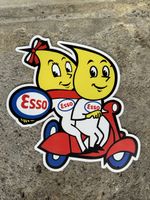 Esso Vespa Werbung Reklame Classic