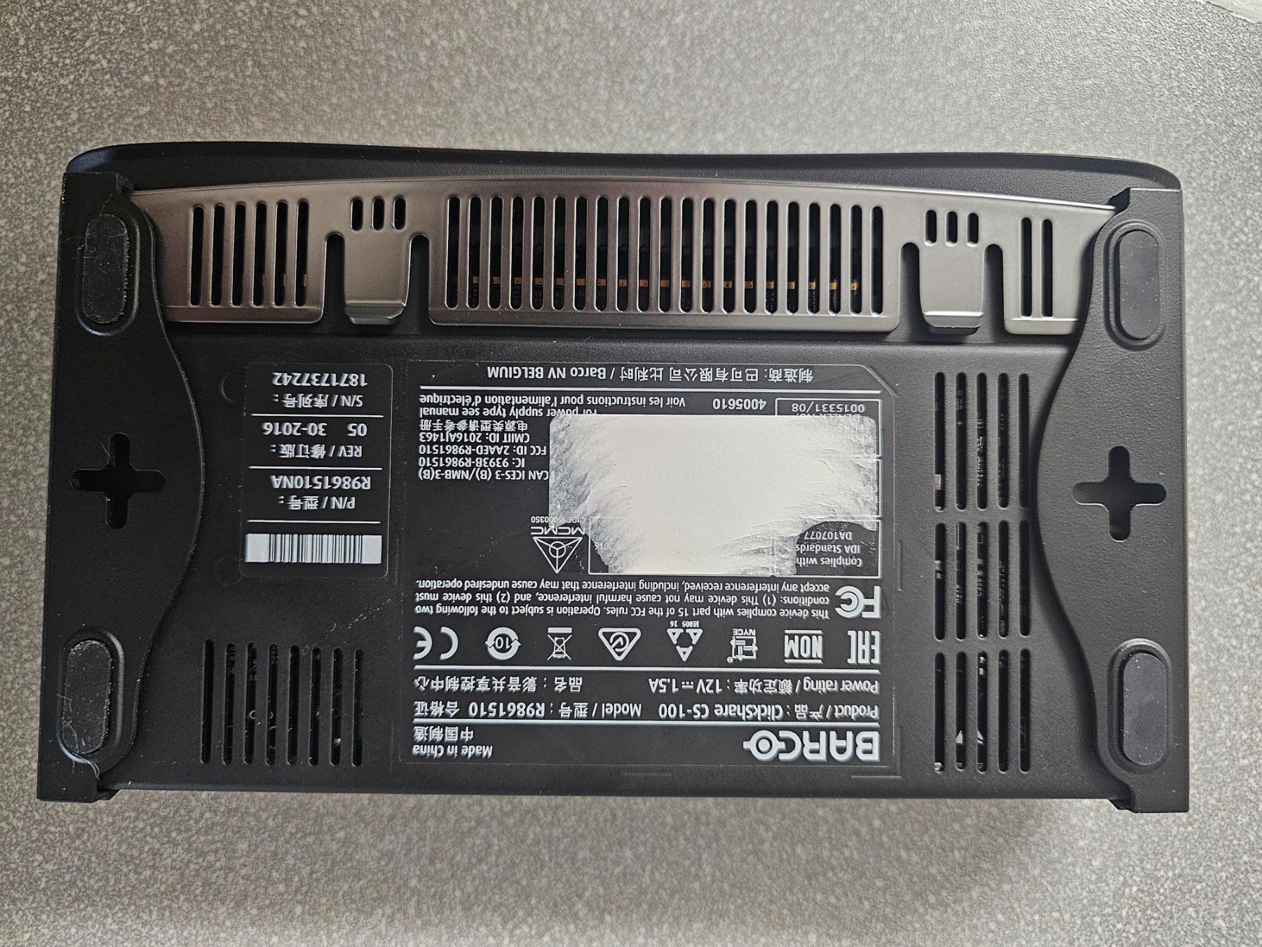 Barco Adattatori: Barco ClickShare CS-100 Base Unit (als Defekt, lesen!) – Difettoso da Adligenswil venduto da xtfnut 3