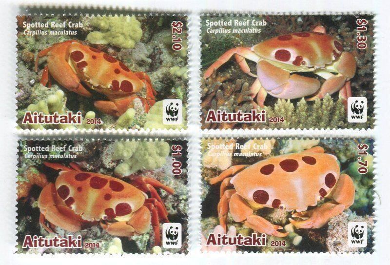 Tutti i francobolli: Briefmarken "Krabben". Aitutaki – Nuovo e nell'imballaggio originale da Basel venduto da Butsch5