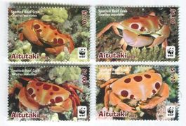 Briefmarken "Krabben". Aitutaki