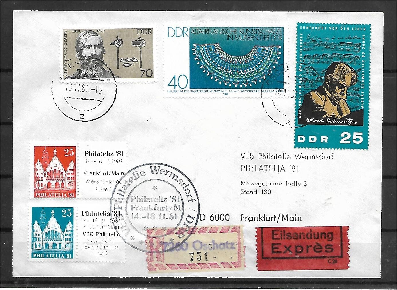 Tutti i francobolli: BRD 1981 : PHILATELIA "81" : 2 Hefte,  s. Text – Usato da Reinach BL venduto da eiche419 8