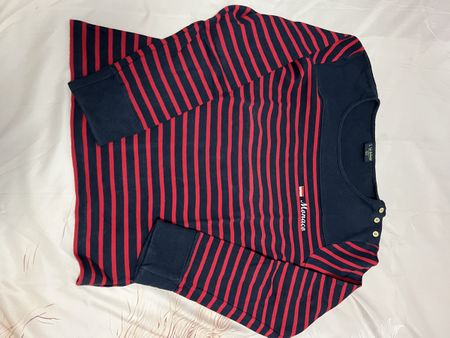 Monaco Shirt, Grösse L, Rot/Marine, ab 1.-