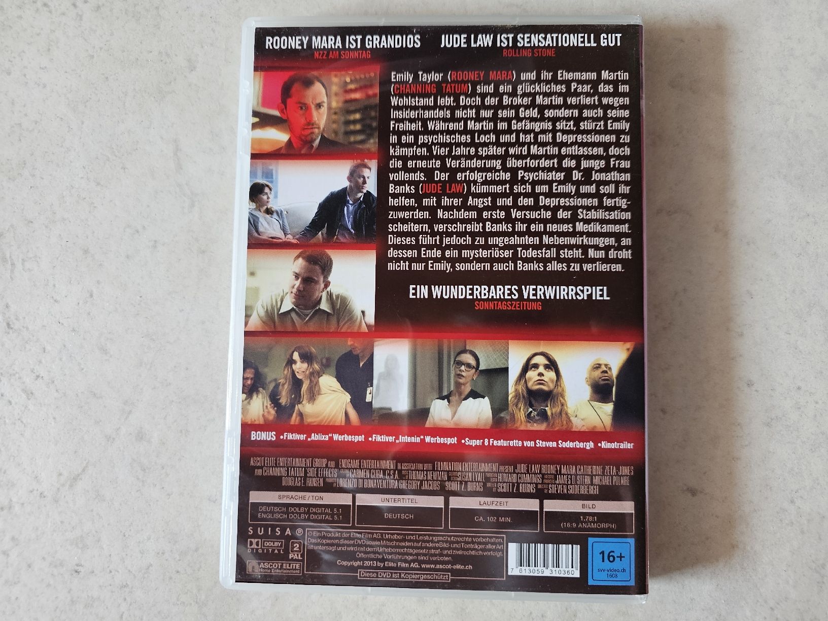 Tutti i DVDs: Side Effects  -  Eine einzige Pille kann ihr Leben verändern – Usato da Schneisingen venduto da backstore24 1