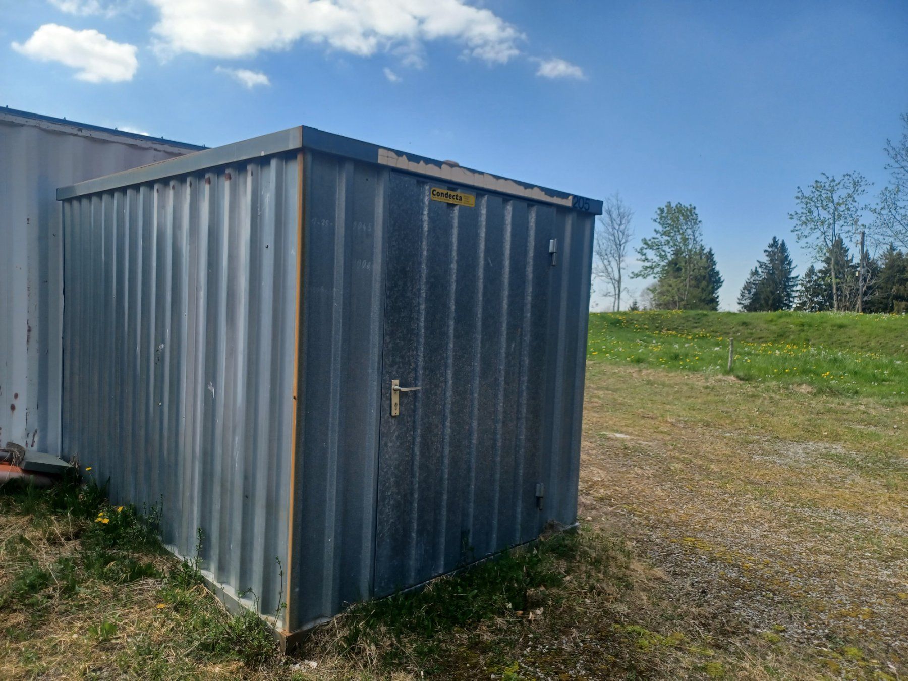 Contenitori edile: CONDECTA Alu Baukontainer 2 x 3m – Usato da gais venduto da dun_c2xc
