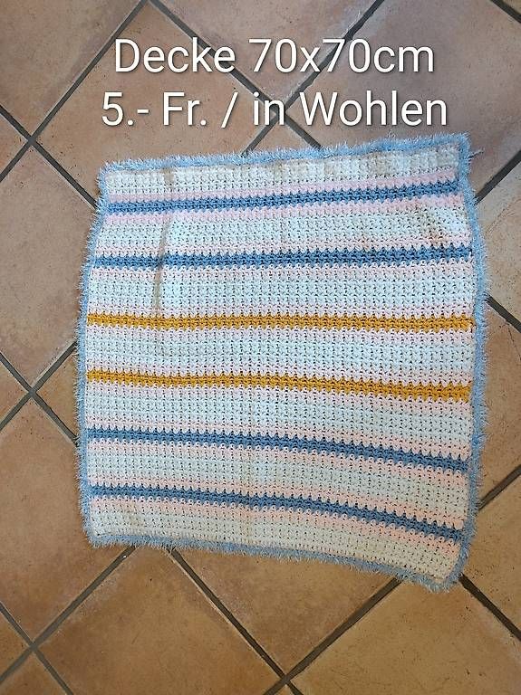 Coperte: Decke 70x70cm – Usato da Wohlen AG venduto da Miel12
