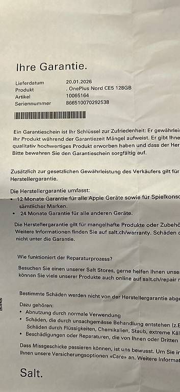 OnePlus Telefoni cellulari / Smartphones: OnePlus Nord CE5 neu – Nuovo e nell'imballaggio originale da Spiegel b. Bern venduto da bumblebee1625 2