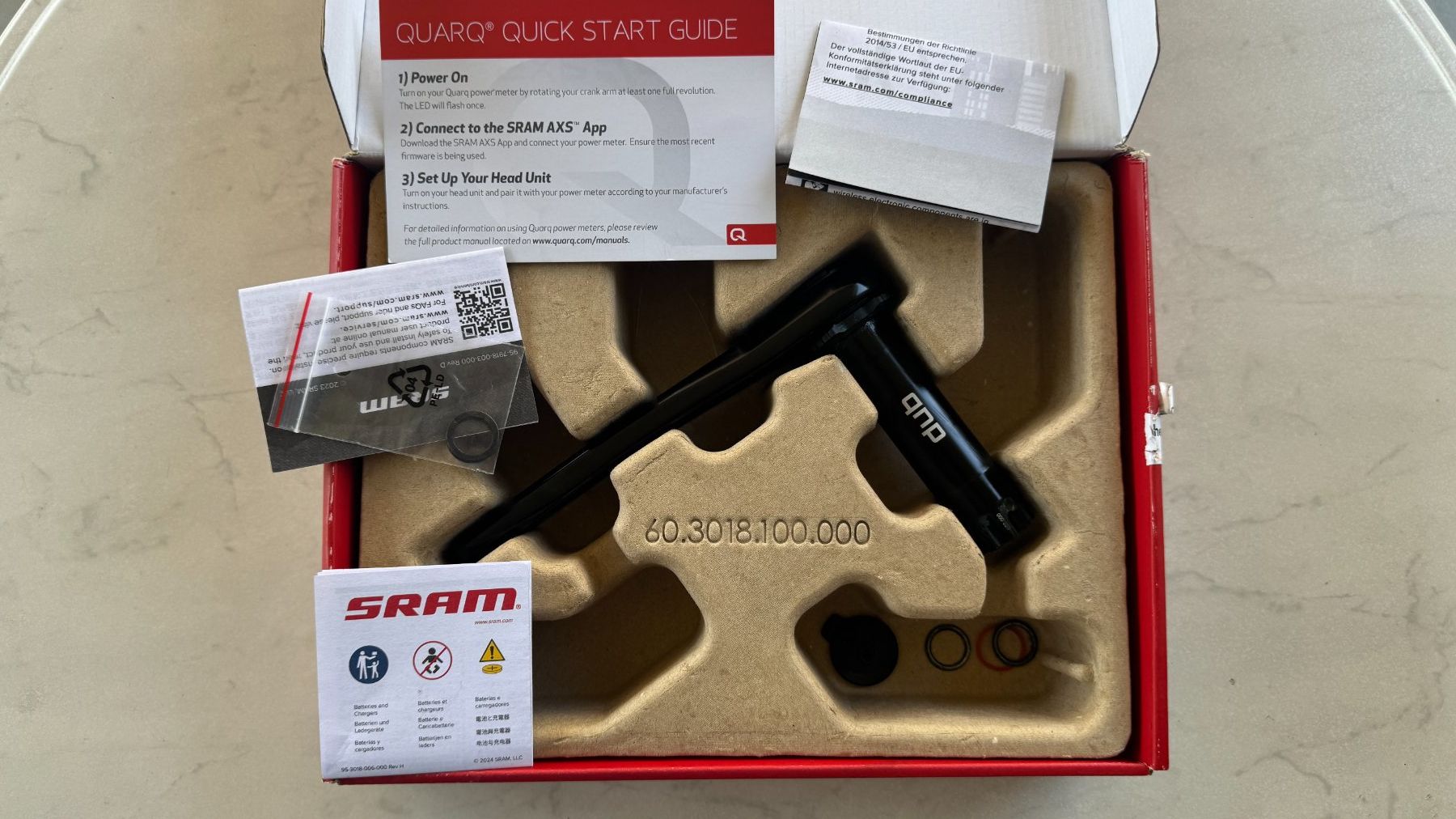Sram Pezzi di ricambio: Quarq Power Meter Spindle and Left Arm Rival DUB 175 mm – Nuovo (secondo la descrizione) da Thayngen venduto da JoshiB.
