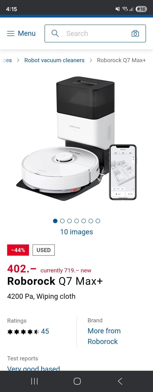 Roborock Aspirateurs & Accessoires: Roborock Q7 Max+Plus. Staubsauger Roboter – Neuf (Voir description) à Zürich par mrs_kl5x 4
