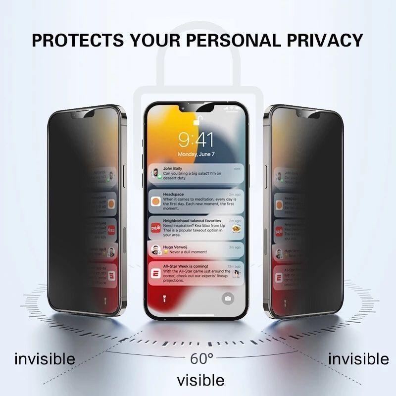 Apple Cover & Protezioni schermo: iPhone 13 Pro Max Anti Spy  Panzerglas / Tempered glass – Nuovo e nell'imballaggio originale da Rudolfstetten venduto da 2Angebote 1