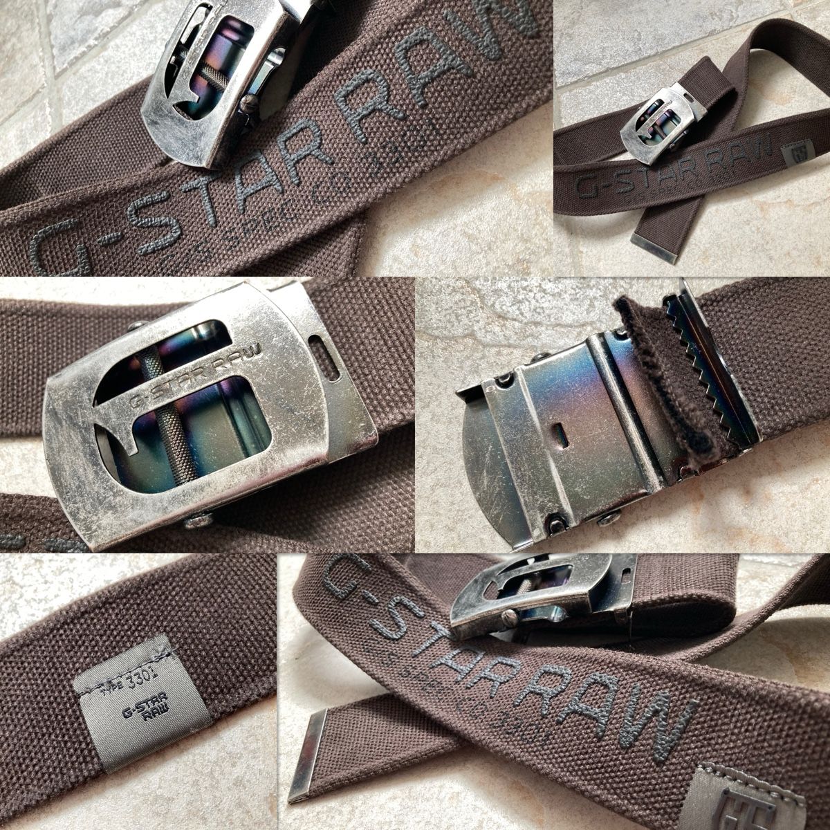 G-Star Gürtel: G-STAR RAW VINTAGE BELT 3301 BROWN – Neu (gemäss Beschreibung) aus Bubikon von Luc666ifer