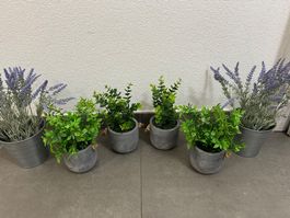 Lot de plantes artificielles