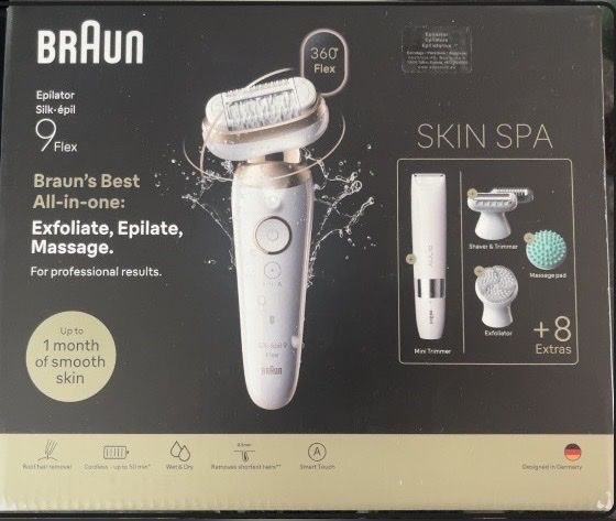 Braun Epiliergeräte: Braun Silk-épil 9 Flex Epilator Skin Spa Set – Neu und originalverpackt aus Winterthur von Mango2011